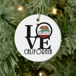 LOVE Bonny Doon Californië Keramisch Ornament