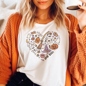 Love Boo! Retro Halloween Hart Tri-Blend Shirt