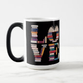 Love Books Black Morphing Mug Magische Mok (Links)