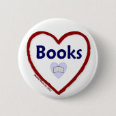 Love Books Ronde Button 5,7 Cm (Voorkant)