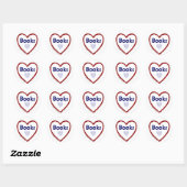 Love Books Ronde Sticker (Vel)