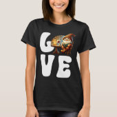 Love Books Teacher Gnome Graphic For Women And Win T-shirt (Voorkant)