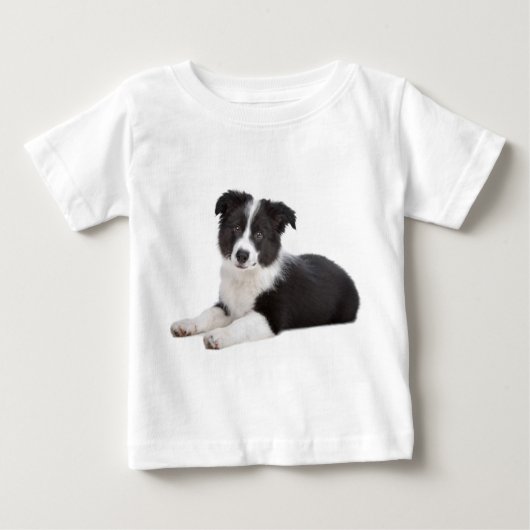 Love Border Collie Puppy Dog Toddler Tee Shirt (Voorkant)