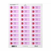 Love Boston Terrier Adresetiketten Etiket (Full Sheet)