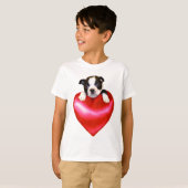 Love Boston Terrier T-shirt (Voorkant volledig)