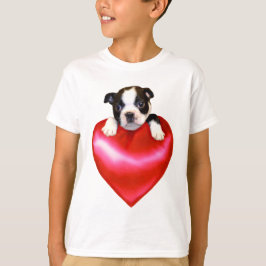 Love Boston Terrier T-shirt