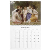 Love, Bouguereau DIY Year Calendar Kalender (Feb 2026)