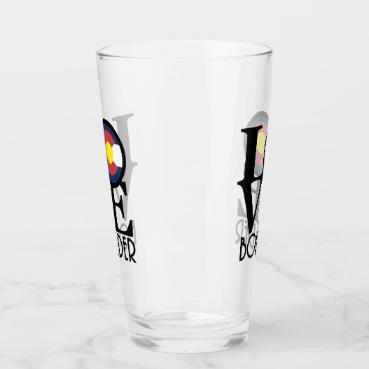 LOVE Boulder Colorado Glas (Links)