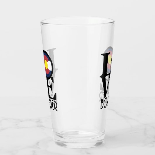 LOVE Boulder Colorado Glas (Rechts)
