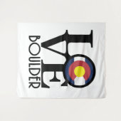 LOVE Boulder Colorado Wandkleed (Voorkant (horizontaal))