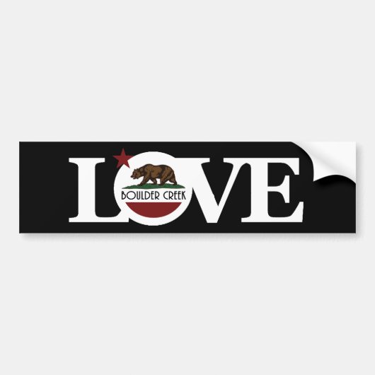 LOVE Boulder Creek Bumpersticker (Voorkant)