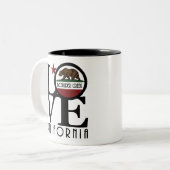 LOVE Boulder Creek California 11oz Tweekleurige Koffiemok (Voorkant links)
