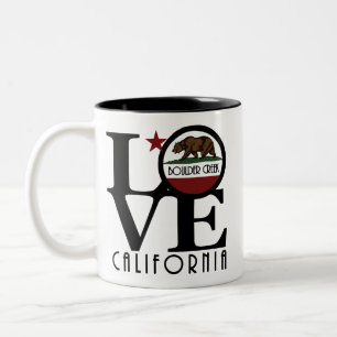 LOVE Boulder Creek California 11oz Tweekleurige Koffiemok