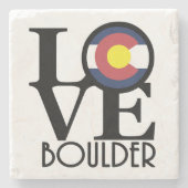 LOVE Boulder Stenen Onderzetter (Voorkant)