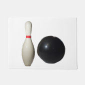 Love Bowling Ball and Pin Deuren Mat (Voorkant)