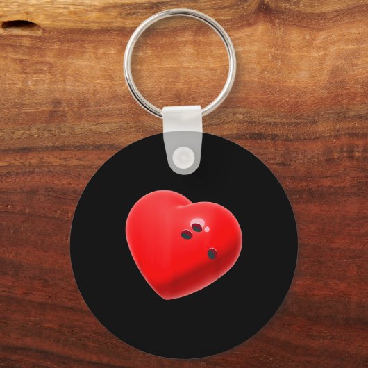 Love Bowling Ball Hearts Bowling Lover Valentine's Sleutelhanger (Voorkant)