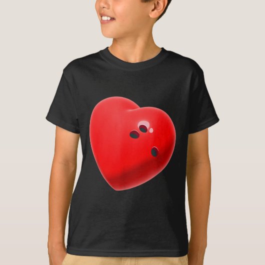 Love Bowling Ball Hearts Bowling Lover Valentine's T-shirt (Voorkant)