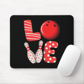 Love Bowling Bull en Pins Group Matching Valentin Muismat (Met muis)