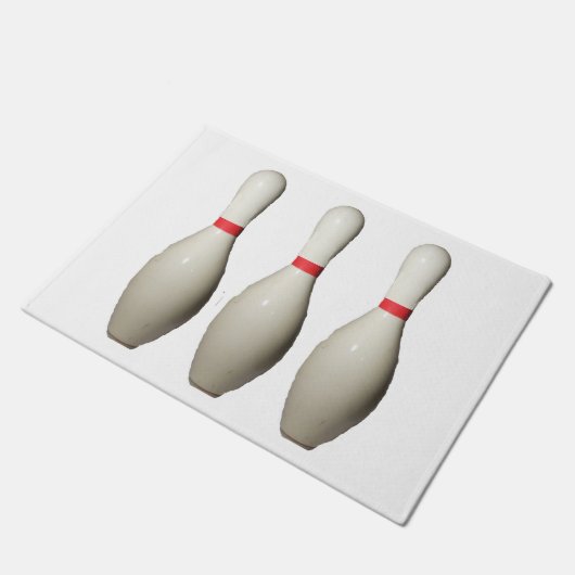 Love Bowling Pins Deurmat (Schuin)