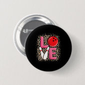 Love Bowling Schattige Bowling Vrouwen Meisjes Bow Ronde Button 5,7 Cm (Voorkant /achterkant)