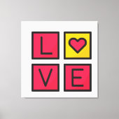 Love Box Stretched Canvas Print - Romantische eleg (Voorkant)