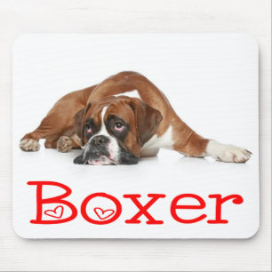 Love Boxer Puppy Dog Mousepad Muismat