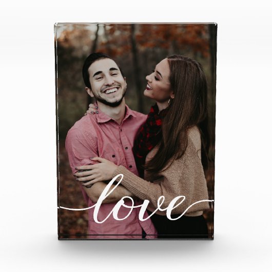 Love Boyfriend Girlfriend Custom Vertical Photo Fotoblokken (Voorkant)