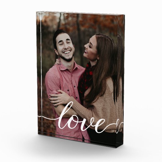 Love Boyfriend Girlfriend Custom Vertical Photo Fotoblokken (Rechts)