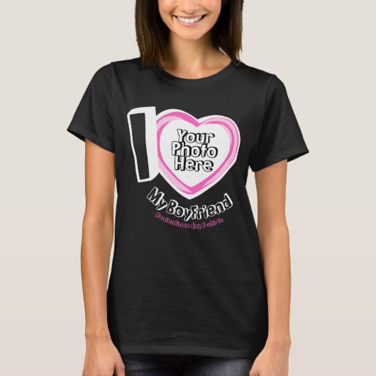 Love Boyvriend with Photo Newly Weds Bff T-shirt (Voorkant)