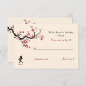 Love Branch Antwoordkaarten Aangepast Kaart (Voorkant / Achterkant)