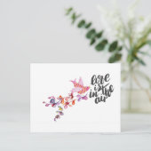 Love Branch Bird Briefkaart (Staand voorkant)