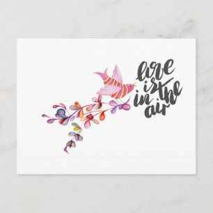 Love Branch Bird Briefkaart