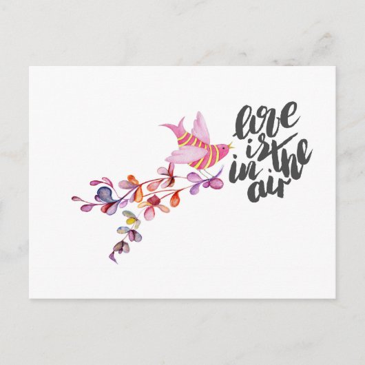 Love Branch Bird Briefkaart (Voorkant)