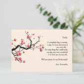 Love Branch Bridesmaid Request Cards Kaart (Staand voorkant)