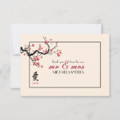 Love Branch Flat Hartelijk dank Bedankkaart (Voorkant)