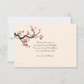 Love Branch Flat Hartelijk dank Bedankkaart (Achterkant)