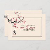 Love Branch Flat Hartelijk dank Bedankkaart (Voorkant / Achterkant)