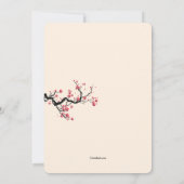 Love Branch Lesbian Wedding Invitation Kaart (Achterkant)