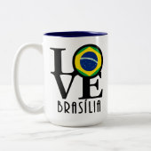 LOVE Brasilia 15oz Tweekleurige Koffiemok (Links)