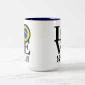 LOVE Brasilia 15oz Tweekleurige Koffiemok (Center)