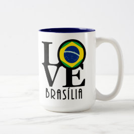 LOVE Brasilia 15oz Tweekleurige Koffiemok