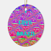 Love Brazilië.png Keramisch Ornament (Links)