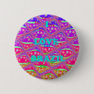 Love Brazilië.png Ronde Button 5,7 Cm