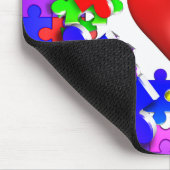 Love Breaks Thru Autism Muismat (Hoek)