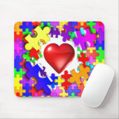 Love Breaks Thru Autism Muismat (Met muis)