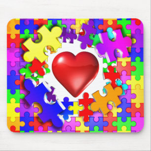 Love Breaks Thru Autism Muismat