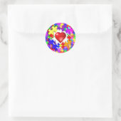 Love Breaks Thru Autism Ronde Sticker (Tas)