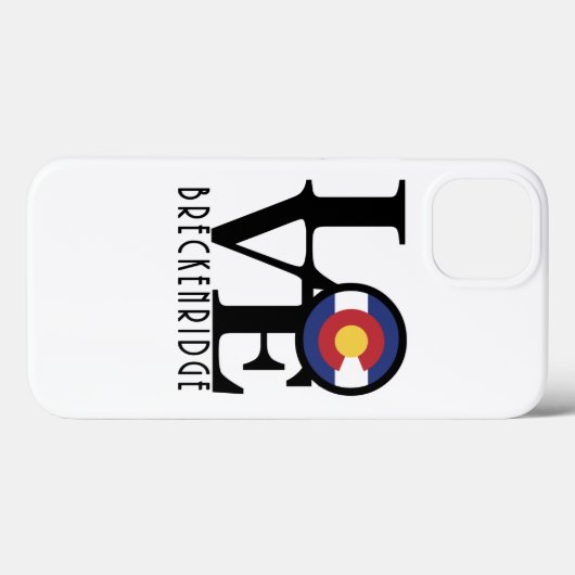 LOVE Breckenridge Case-Mate iPhone Case (Achterkant (horizontaal))