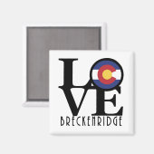 LOVE Breckenridge CO Magnet (Voorkant / Achterkant)