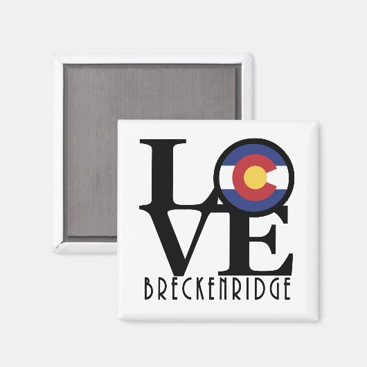 LOVE Breckenridge CO Magnet (Voorkant / Achterkant)